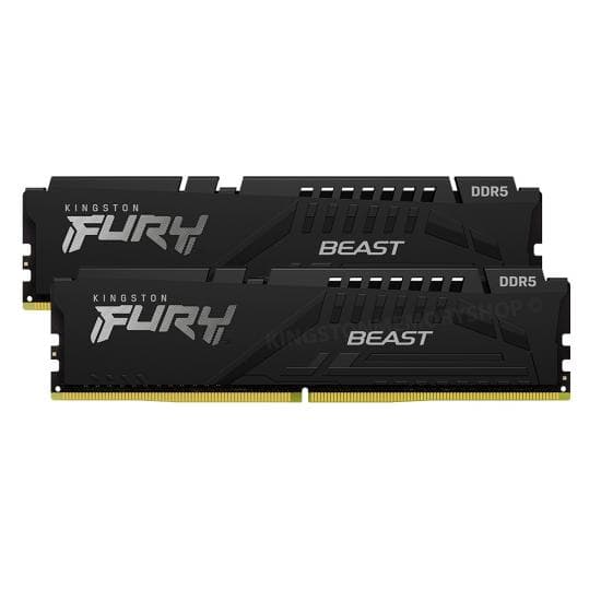 Memorie RAM Kingston DDR5 64GB 5600MHz CL40 1.25V Dual Channel Kit Fury Beast Black XMP