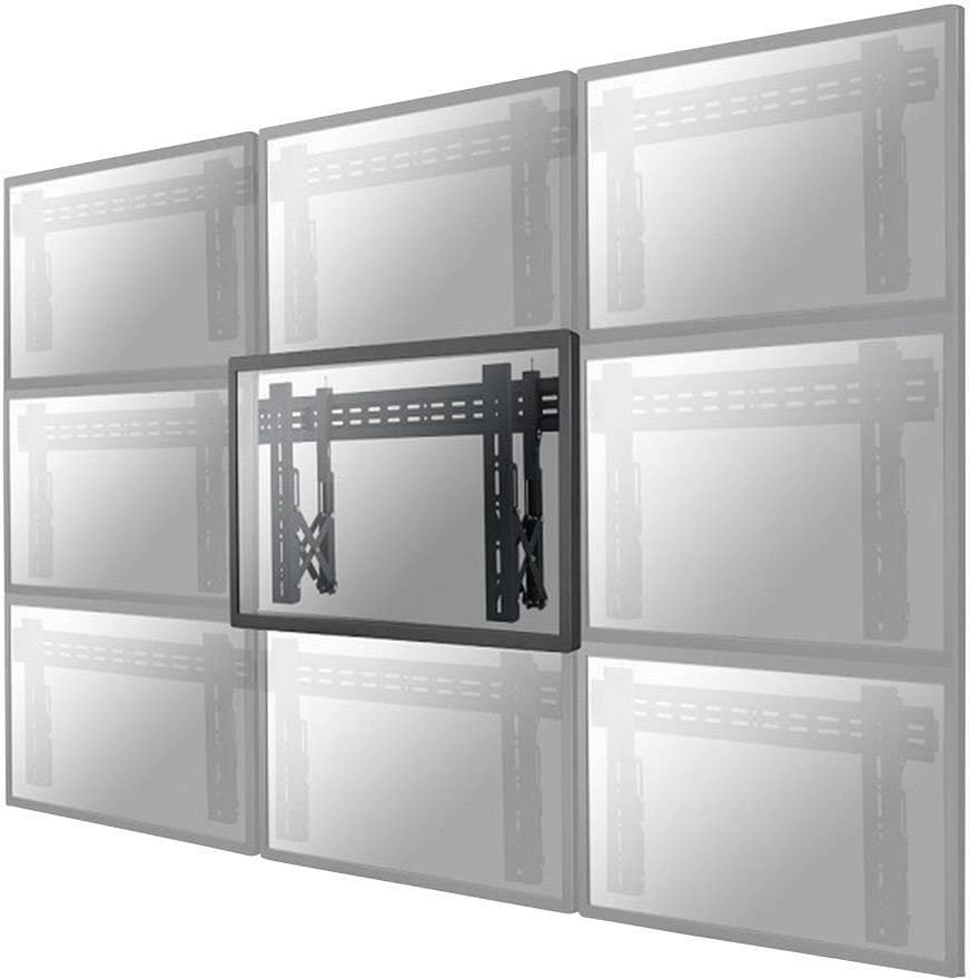 Suport perete Videowall individual pull-out Neomounts by Newstar, 32"-75", VESA 200x200~600x400, max load 50kg, profil 56-215mm, rotate +/-3°, micro-adjustment, lockable (lock not included), unul per monitor