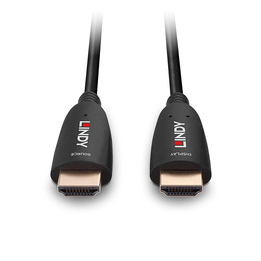 Cablu Lindy 10m Hybrid HDMI 8k60, latime de banda suportata 48Gbps, rezolutie maxima 7680x4320@60Hz 4:2:0 10bit, 3840x2160@120Hz 4:4:4 10bit