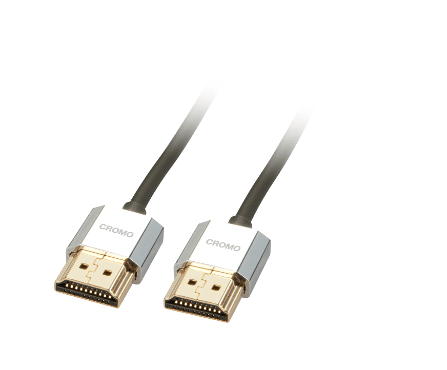 Cablu Lindy Slim 1m High Speed HDMI, Cromo