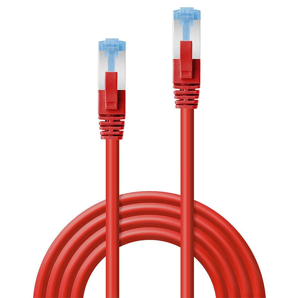 Cablu Lindy 1m Cat.6A S/FTP LSZH Network Cable, Red RJ45, M/M, 500MHz, Copper  Technical details  Connectors  Connector A: RJ45 Male Connector B: RJ45 Male Housing Material: Polycarbonate Connector Plating: Nickel Pin Construction: Brass Pin Plating: Gold plated Dimensions (approx.) WxDxH