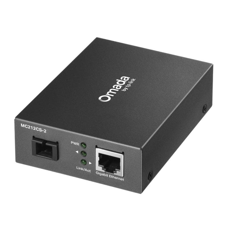 Convertor Media TP-Link Omada MC212CS-20 1 Gbps, 1310TX/1550RX nm, 20 km, RJ-45 - SC/UPC