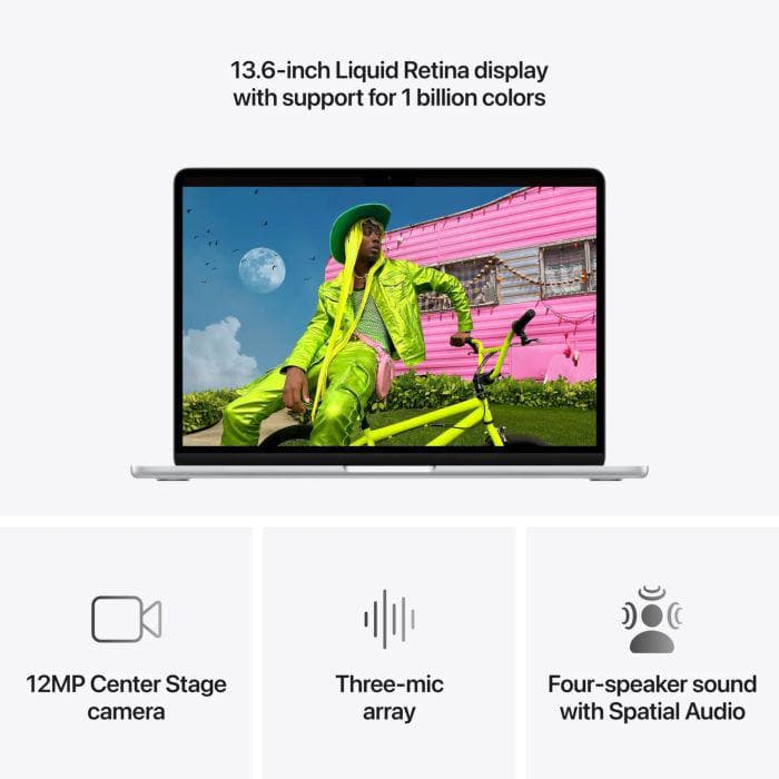MacBook Air 15.3" Retina/Apple M5 (CPU 10-core, GPU 10-core, NeuralEngine16-core)/16GB/1TB - Silver - INT KB (No Adapter) - 2026