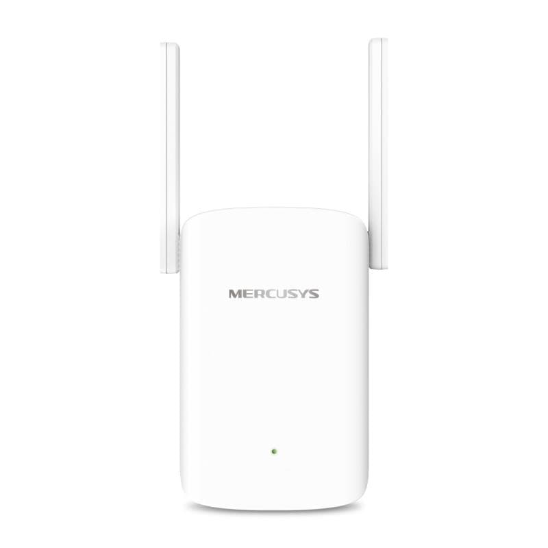 AX1500 Wi-Fi Range Extender SPEED: 300 Mbps at 2.4 GHz + 1201 Mbps at 5 GHz SPEC: 2× Fixed External Antennas, 1 × Gigabit Port, Wall Plugged, 1024 QAM, OFDMA FEATURE: MERCUSYS APP, WPS/Reset Button, Signal Indicator, Range Extender/Access Point mode, Adaptive Path Selection, Access Control