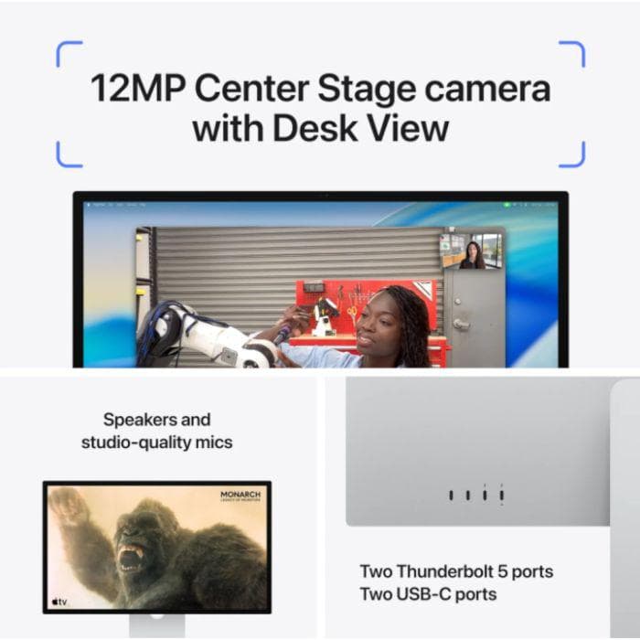 Apple Studio Display - 27" Retina 5K - Standard Glass with VESA Mount Adapter (Stand not included)