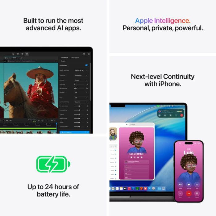 MacBook Pro 14.2"/Apple M5 Max (CPU 18-core, GPU 32-core, Neural Engine 16-core)/36GB/2TB - Space Black - INT KB (No Adapter) - 2026