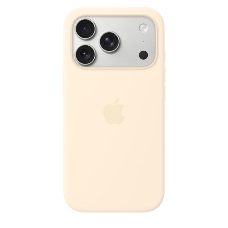 iPhone 17 Pro Silicone Case with MagSafe – Vanilla