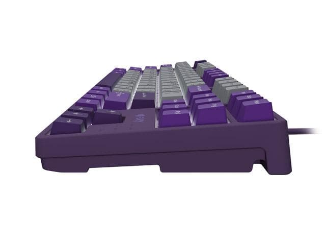 Tastatura gaming mecanica cu fir Fury Kanabo K2 TKL (80%), iluminare, lungime cablu 160cm, gri-violet
