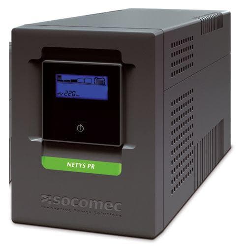 SOCOMEC NeTYS PR-MT 1500VA/1050W 230V 50/60Hz WITH AVR, SINEWAVE,LCD PLUGS PROTECTED RJ45,USB BATTERY INCLUDED , 1XIEC C14, OUT  6x IEC C13