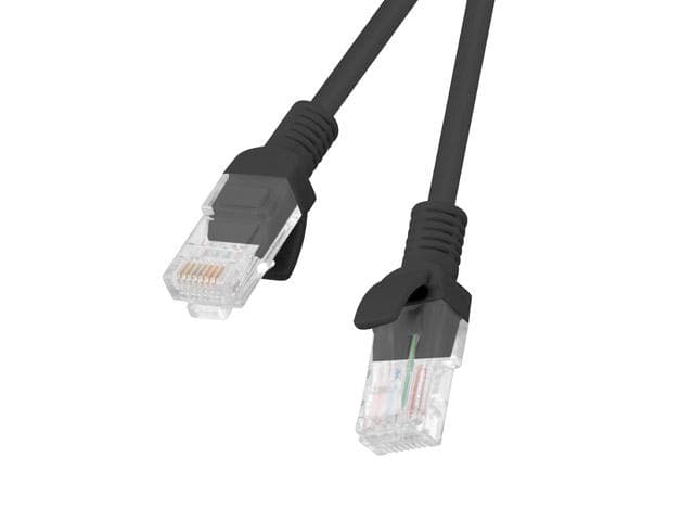 Patch cord Cat.6 UTP LSZH Cu 0,5 m negru