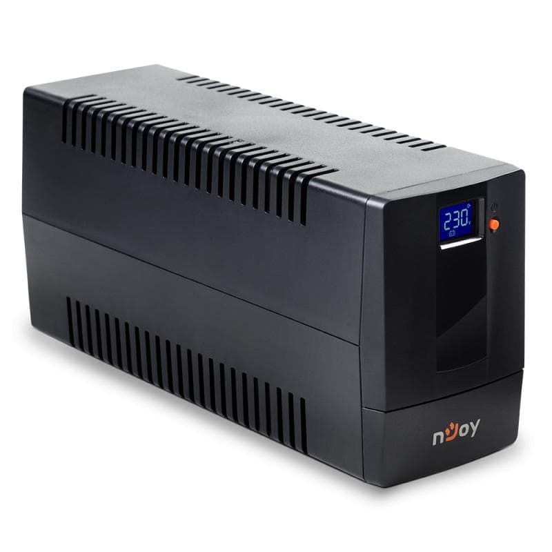 UPS nJoy Horus Plus 800, 800VA/480W, Afisaj LCD cu ecran tactil,2 Prize Schuko cu Protectie, Repornire Automata, RJ11 protectie pentru linia de telefon/modem, Posibilitatea de monitorizare si control prin USB, LAN si internet, port de comunicare USB, rata de eficienta pana la 90%