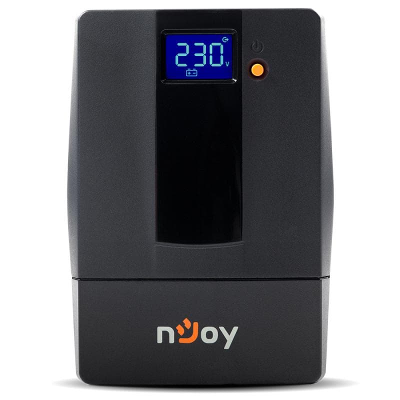 UPS nJoy Horus Plus 800, 800VA/480W, Afisaj LCD cu ecran tactil,2 Prize Schuko cu Protectie, Repornire Automata, RJ11 protectie pentru linia de telefon/modem, Posibilitatea de monitorizare si control prin USB, LAN si internet, port de comunicare USB, rata de eficienta pana la 90%