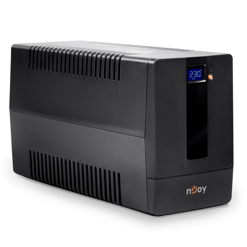 UPS nJoy Horus Plus 1000, 1000VA/600W, Afisaj LCD cu ecran tactil, 4 Prize Schuko cu Protectie, Repornire Automata, RJ11 protectie pentru linia de telefon/modem, Posibilitatea de monitorizare si control prin USB, LAN si internet, port de comunicare USB, rata de eficienta pana la 90%