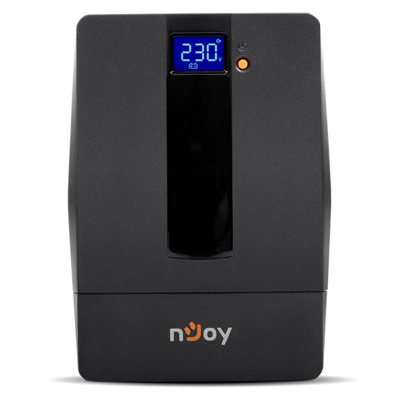 UPS nJoy Horus Plus 1500, 1500VA/900W, Afisaj LCD cu ecran tactil, 4 Prize Schuko cu Protectie, Repornire Automata, RJ11 protectie pentru linia de telefon/modem, Posibilitatea de monitorizare si control prin USB, LAN si internet, port de comunicare USB, rata de eficienta pana la 90%