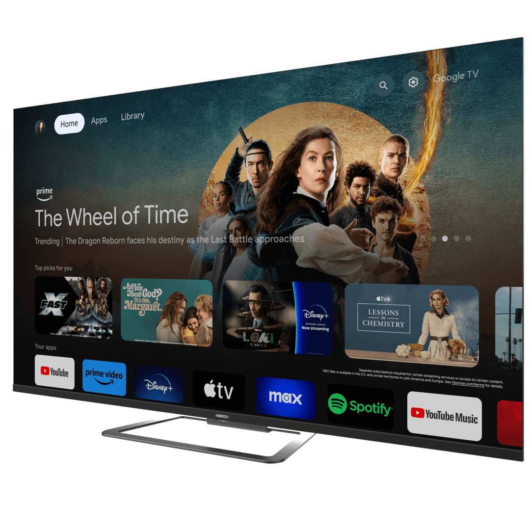 QLED TV HORIZON 4K-GTV 50HQ8590U/D, 50" QLED, 4K Ultra HD (2160p), Dolby Vision HDR / HDR10 / HLG, Digital TV-Tuner DVB- S2/T2/C, CME 800Hz, Googlecast + Google Assistant + BT, Contrast 3000:1, 350 cd/m2,1x LAN (RJ45), 1 xCI+, 4x HDMI (v2.0), 2x USB (v2.0), 1x USB (v3.0), 1x AV IN(Mini), 1x AUX, 1x