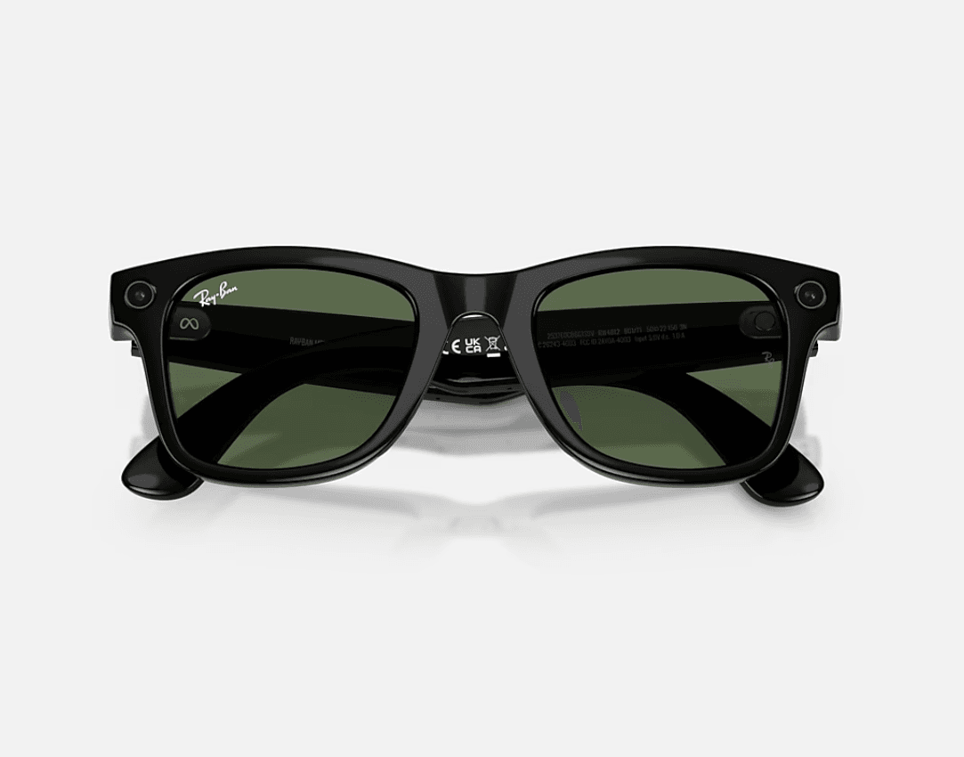 ORW4012 META WAYFARER High Bridge Fit - Shiny Black - G-15 Green Gen 2
