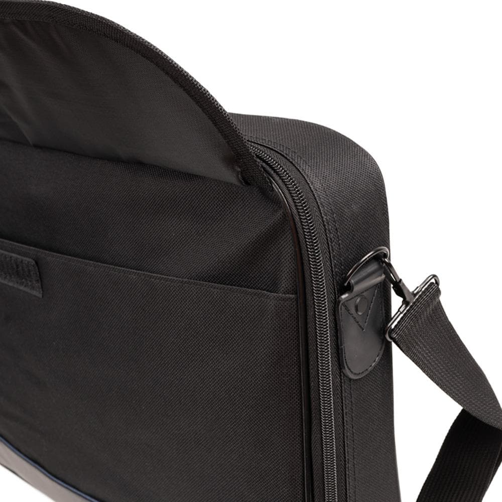 Geanta laptop Spacer, pentru laptopuri cu diagonala de de max. 17.3″, 1 compartiment, buzunar frontal, waterproof, material plastic/nylon, negru