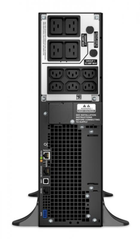 UPS APC Smart-UPS SRT online dubla-conversie 5000VA / 4500W 6 conectori C13 4 conectori C19 extended runtime convertibil rack, baterie APCRBC140,optional extindere garantie cu 1/3 ani (WBEXTWAR1YR-SP- 05/WBEXTWAR3YR-SP-05),3 ani garantie echipament si 2 ani garantie baterie
