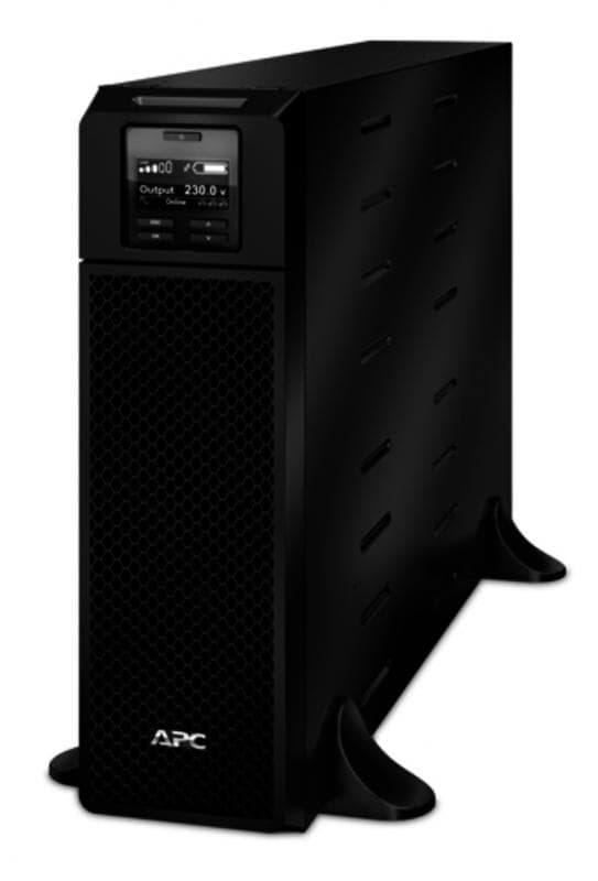UPS APC Smart-UPS SRT online dubla-conversie 5000VA / 4500W 6 conectori C13 4 conectori C19 extended runtime convertibil rack, baterie APCRBC140,optional extindere garantie cu 1/3 ani (WBEXTWAR1YR-SP- 05/WBEXTWAR3YR-SP-05),3 ani garantie echipament si 2 ani garantie baterie