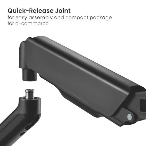 Braț pentru monitor cu contragreutate Material: Oțel, Plastic Tehnologie: Arc Suprafață finisaj : Vopsit electrostatic, Acoperire cu Pulbere Dimensiune compatibila ecran: 17"-32" Greutate maxima (pe ecran): 2~9 kg Compatibilitate VESA: 75x75, 100x100 Interval de inclinare : +90°-90° Interval de