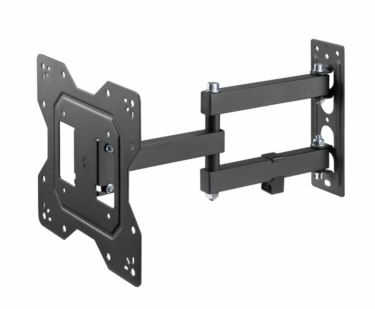 Suport TV Serioux LCD/LED, TV68-223, compatibilitate  dimensiune ecran 23"-43", material otel, VESA:100x100, 100x200, 200x100, 200x200, greutate maximă suportata: 30 kg, profil: 56~378mm, inclinare: ＋3°～-10°, pivotare: +90°~-90°, management cabluri, negru