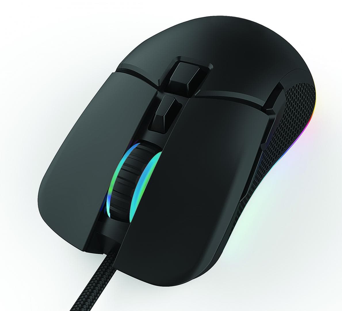 Kit Gaming Serioux Kayel 4 in 1, Tastatura de gaming, 104 taste, 19 taste Anti-ghosting , design slim, iluminare rainbow, structura metalica gri, taste negre + design cu palm rest, cablu USB 1.5M PVC, plug and play; Mouse gaming, senzor Sunplus 199, 800-6400 DPI, switch HUANO, pana la 20 milioane de