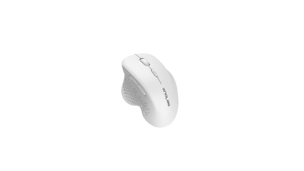 Mouse Serioux Glide 515 Wireless, Alb, Senzor: Optic, DPI: 800/ 1200/ 1600, conexiune: Dongle USB 2,4 GHz, banda de frecventa: 2,4 GHz, click silentios, design ergonomic, alimentare: 1 baterie AA inclusa, 1,5 V, cerințe OS: Win, Mac, Vista
