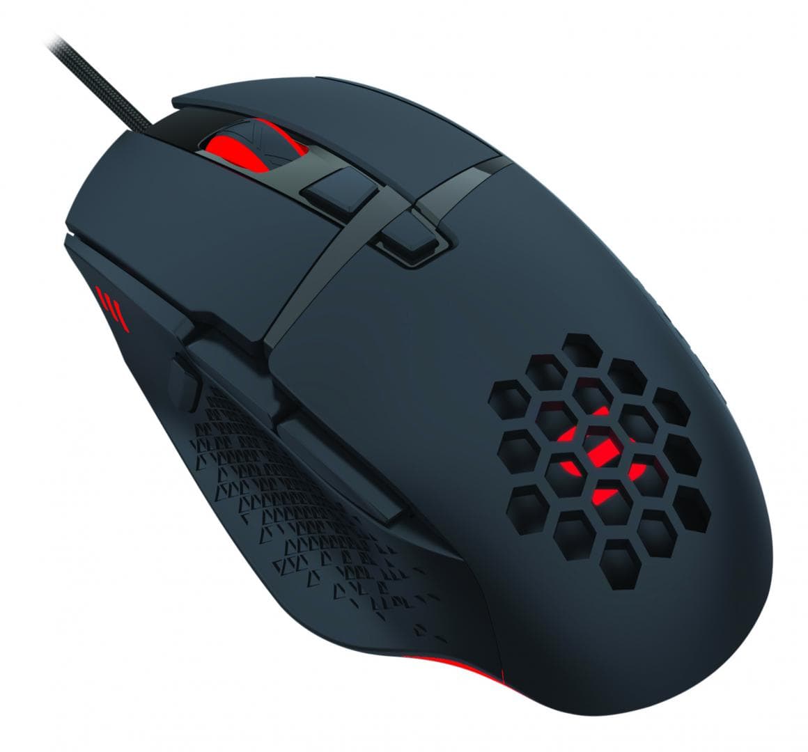 Mouse gaming Serioux Tobis, Senzor Sunplus 192, 1000-6400 DPI, switch HUANO, pana la 20 milioane de click-uri, 8 Butoane, 3 moduri de iluminare RGB, cablu USB 1.5M, plug and play, compatibil cu Windows 2000/XP/9X/VISTA/7/8/10