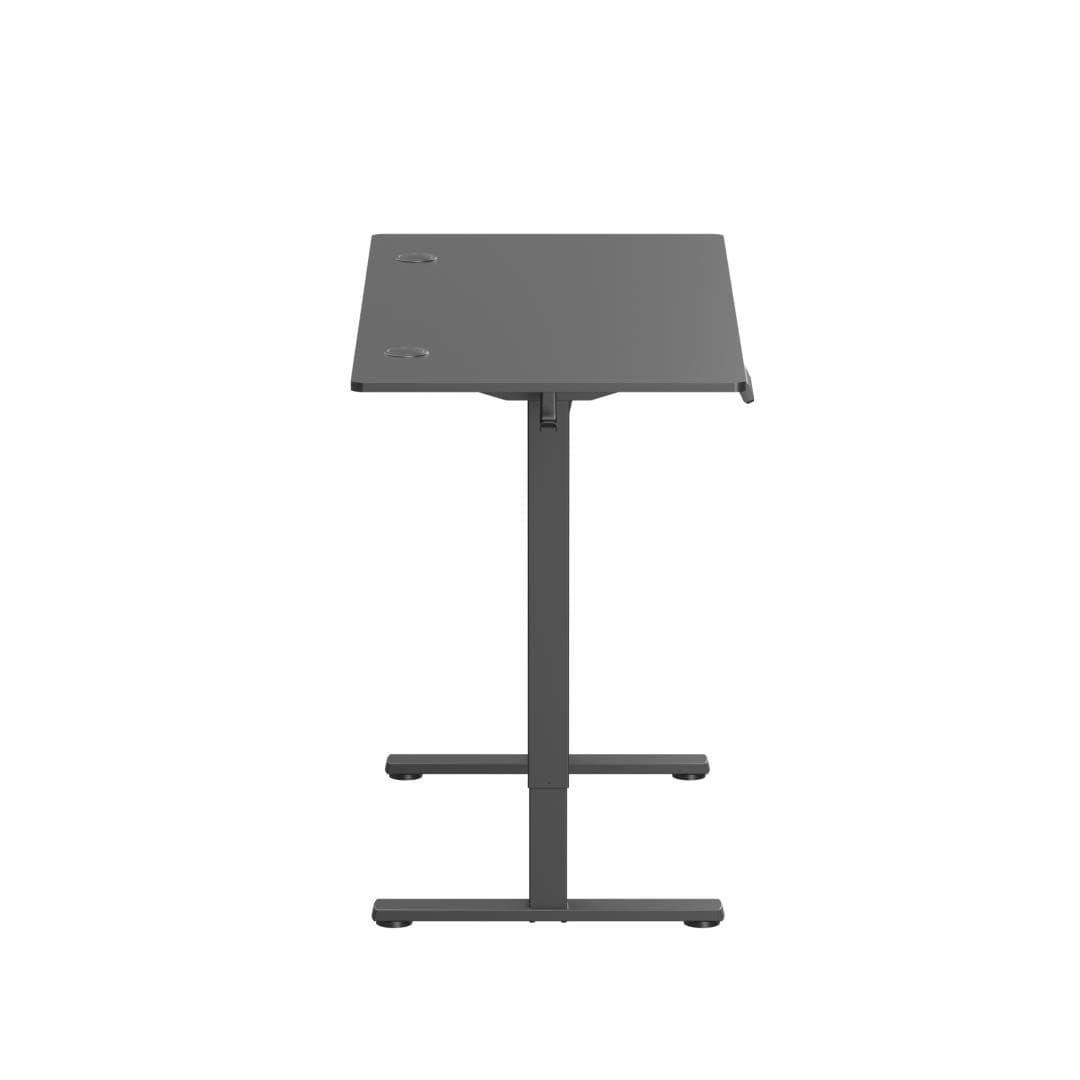 Birou Ascend cu reglare inaltime electric, negru, 1200x600x730~1180 mm, Capacitate de greutate: 40 kg, Interval de înălțime: 730~1180mm, Număr de motoare: 1, Viteză maximă: 15 mm/s, Panou de control Digital, 3 memorii