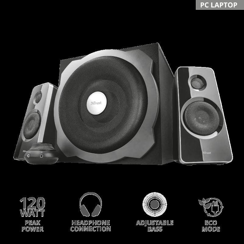Boxe Stereo Tytan 2.1 Speaker Set - black