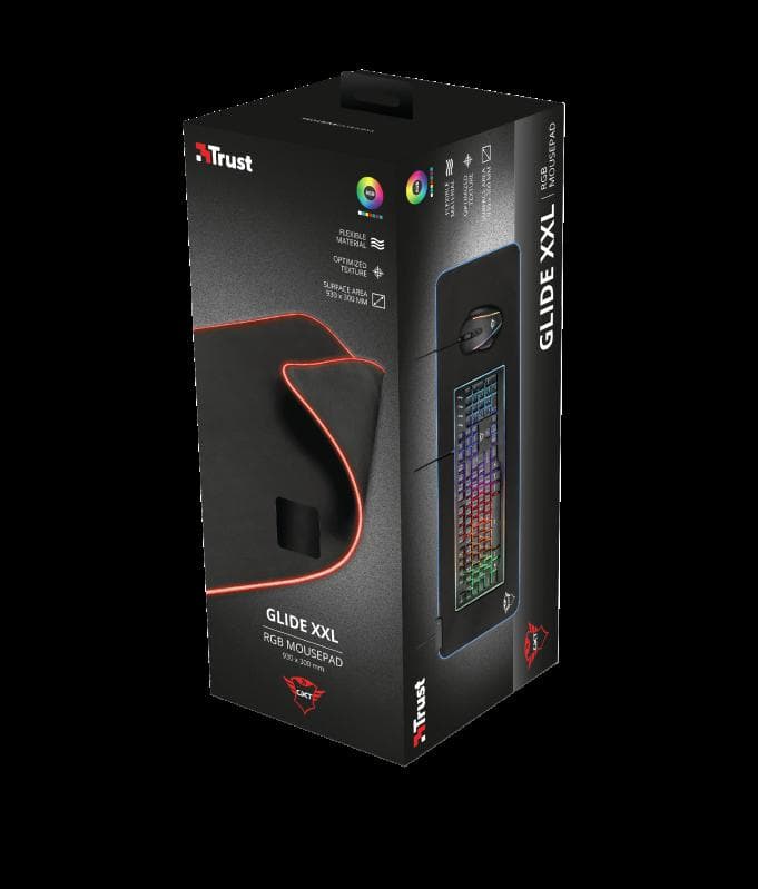 Mouse pad Trust GXT 764 Glide-Flex Flexible RGB, XXL, negru