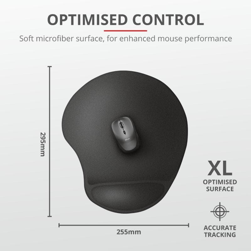 Mouse pad Trust Bigfoot XL, cu gel pad, negru
