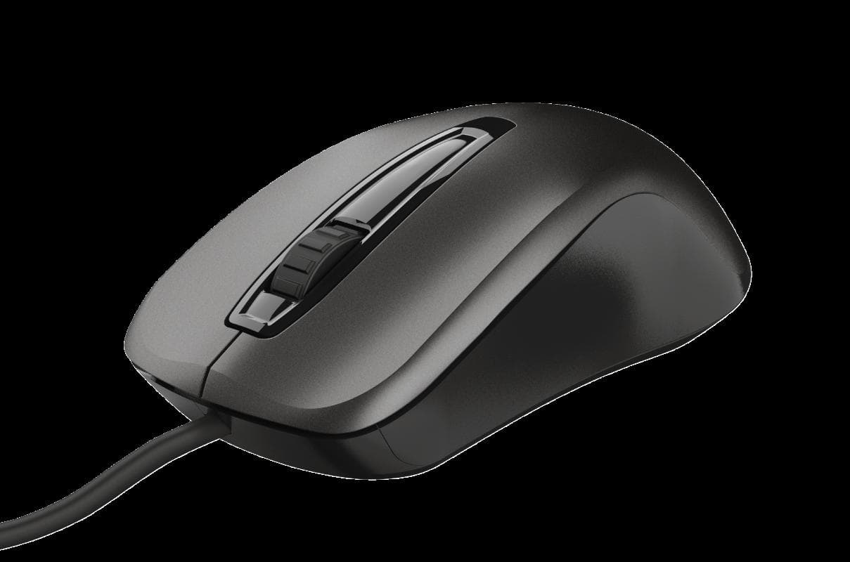 Mouse Trust Carve, USB Mouse, negru