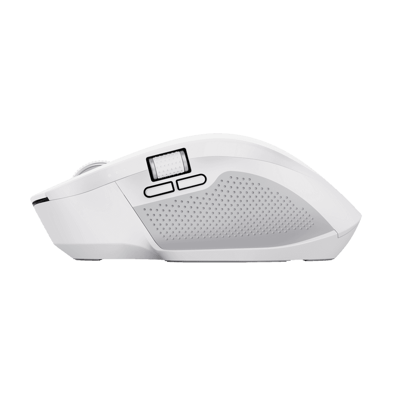 Mouse Trust Ozaa+, wireless RF 2.4GHz, bluetooth, conectivitate USB 1.1, 2.0, 3.0, rezolutie maxima 3200 DPI, alb