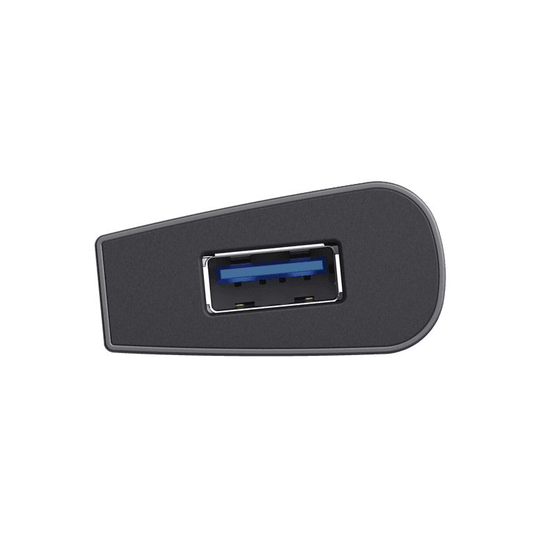 Hub Trust Halyx , 7 porturi USB 3.2 Gen 1, material aluminiu, input USB- C, output USB-A 7, gri