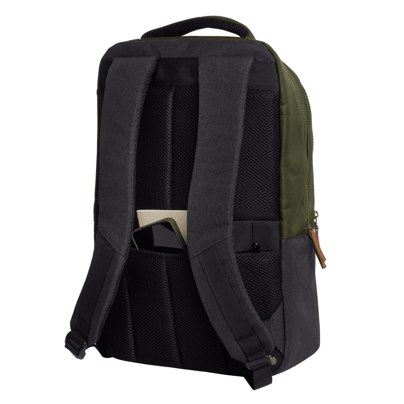 Rucsac laptop Trust Lisboa pentru laptop-uri cu diagonala de 16", material POM, RPET Polyester, RPET twill polyester, volum 23 L, verde
