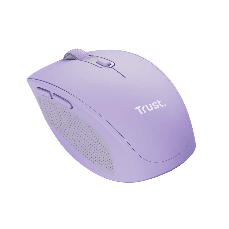 Mouse Trust Ozaa compact, rezolutie maxima 3200 DPI, interfata USB-A, USB-C, mov