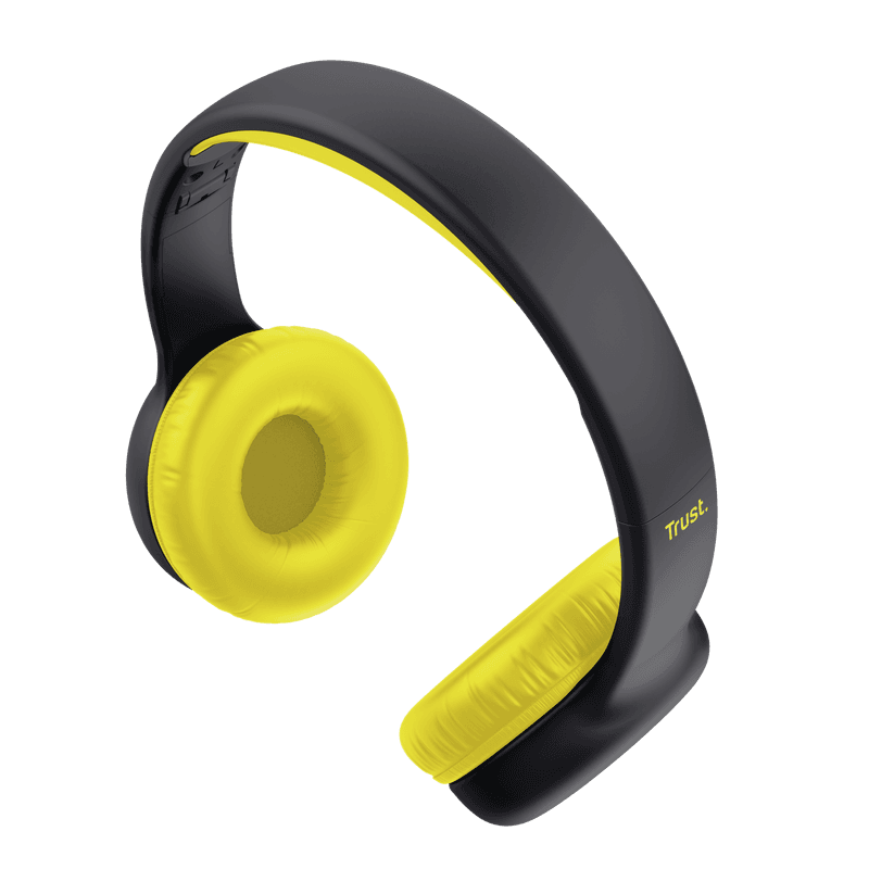 Casti Trust Nouna cu fir kids, frecventa raspuns 20 Hz - 20.000 Hz, senzitivitate 92 dB, negru
