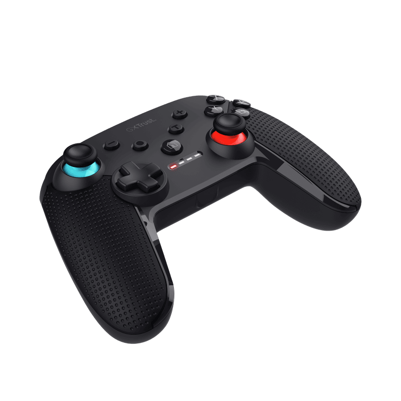 Controller wireless Trust Muta pentru consola Nintendo Switch, 15 butoane, controale: A, B, X, Y, L1, L2, L3, R1, R2, R3, reset, 8-way, start, select, d-input, negru