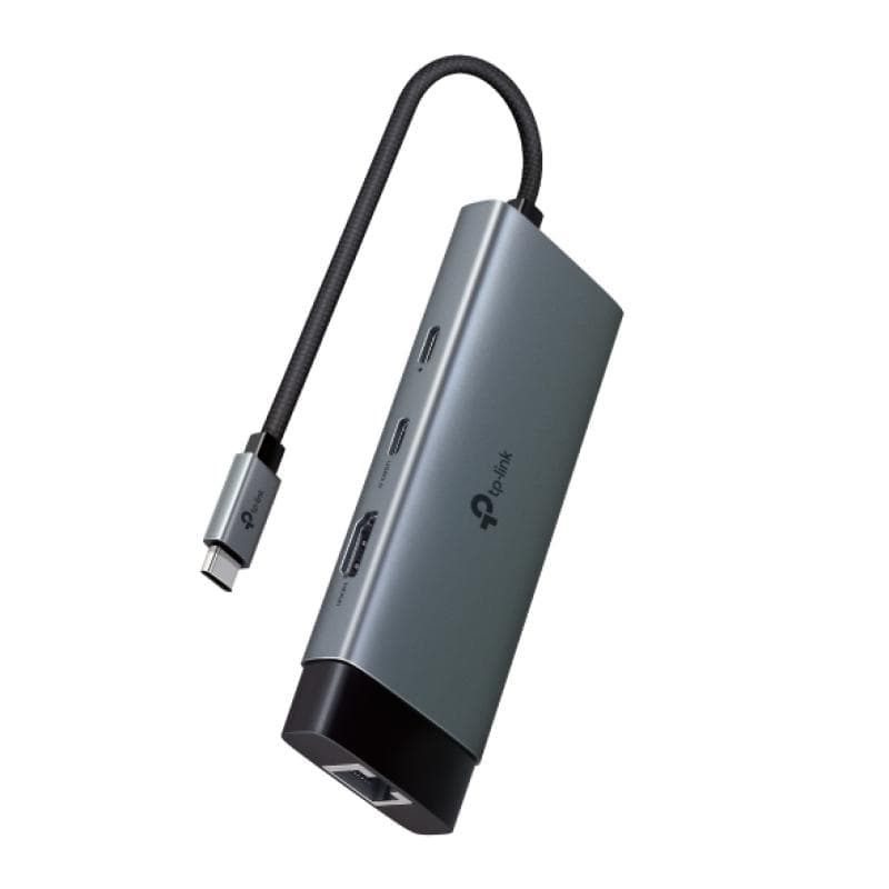 USB Type-C 6-Port Hub SPEC: 1 USB-C Connector, 1  HDMI 4K 60Hz Port, 1 USB-C PD 100W Port, 1 RJ45 1000Mbps Port, 2 USB-A 3.0 Ports, 1 USB-C 3.0 Port FEATURE: Plug and Play, Self-storage for Connector, Fast Heat Dissipation, Flexible and Durable