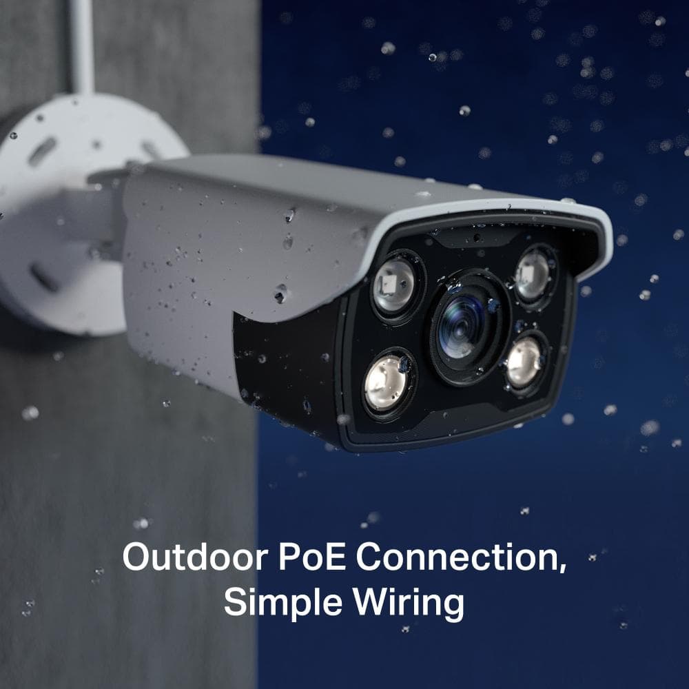 Camera IP Bullet TP-Link VIGI C340(2.8mm), 4MP, Lentila 2.8mm, IR+WL 30ml, rezolutie video 2560 X 1440, +/H.265/H.264+/H.264,