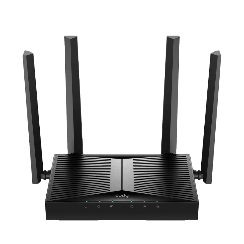 CUDY Router BE3600 2.5G Dual Band Wi-Fi 7, Chipset Broadcom, standard 802.11be/ax/ac/a/b/g/n, 2882Mbps la 5GHz + 688Mbps la 2.4GHz, 1 x 2.5Gbps WAN Port, 4 x porturi 10/100/1000Mbps, 4 x 5dBi antene fixe, WiFi router/AP/ Repeater/WISP Mode, PPTP/L2TP/OpenVPN/WireGuard, MLO, MU-MIMO, Guest network