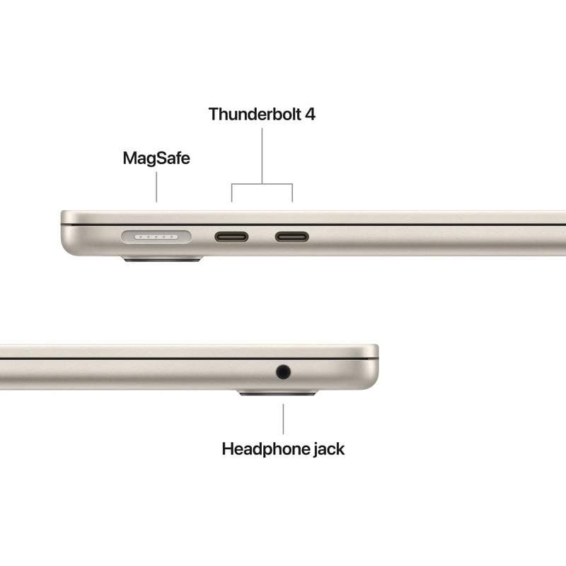 MacBook Air 13.6" Retina/Apple M5 (CPU 10-core, GPU 10-core, NeuralEngine16-core)/16GB/512GB - Starlight - INT KB (No Adapter) - 2026 (CTO from MDHA4RO/A)