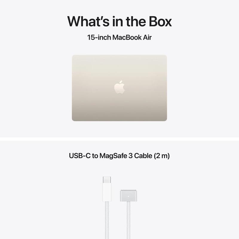 MacBook Air 15.3" Retina/Apple M5 (CPU 10-core, GPU 10-core, NeuralEngine16-core)/32GB/1TB - Starlight - INT KB (No Adapter) - 2026 (CTO from MDVF4RO/A)
