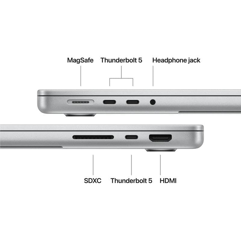 MacBook Pro 14.2"/Apple M5 Max (CPU 18-core, GPU 40-core,Neural Engine 16-core)/128GB/2TB - Silver - INT KB (No Adapter) - 2026 (CTO  from MGDQ4RO/A)