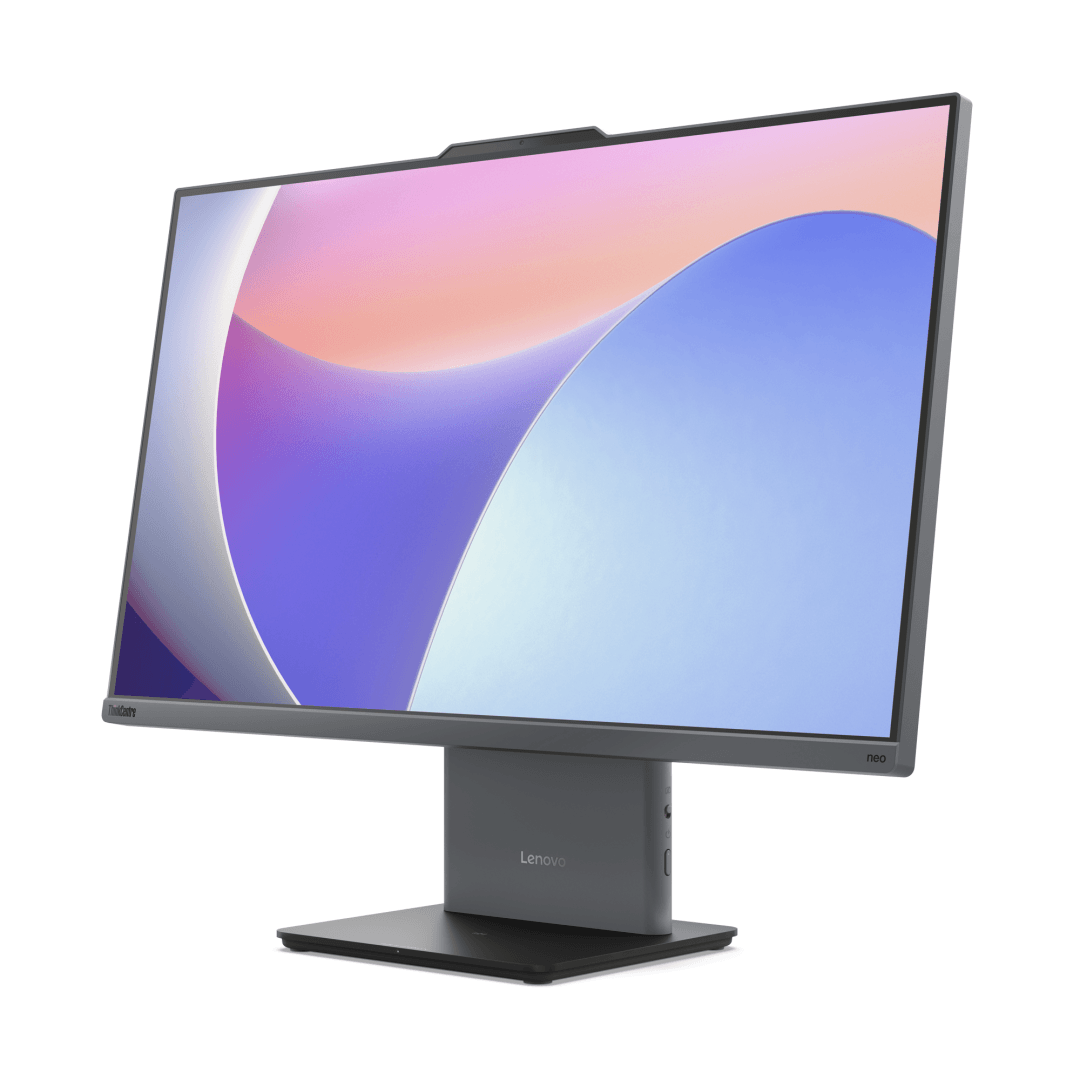 All-in-One Lenovo ThinkCentre neo 50a 24 Gen 5 AIO (24 inches), 23.8" FHD (1920x1080) IPS Anti-glare 250nits, 99% sRGB, touch, Intel® Core 7 240H, 10C (6P + 4E) / 16T, P-core 2.5 / 5.2GHz, E-core 1.8 / 4.0GHz, 24MB, RAM 1x 16GB SO-DIMM DDR5-5200, SSD 512GB SSD M.2 2280 PCIe® 4.0x4 NVMe® Opal 2.0