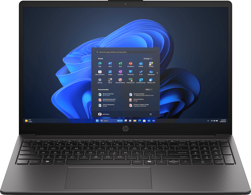 Laptop SMB HP 250R G10, cu procesor Intel Core 7 150U, 15.6'' TN, 16 GB DDR5, 512 GB SSD, Intel UHD Graphics, Windows 11 Pro