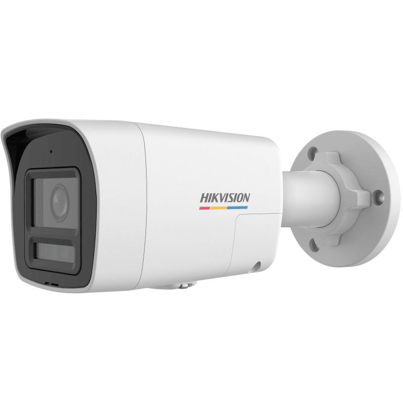 Camera de supraveghere IP Bullet 2MP Hikvision DS-2CD1027G2H- LIUF/SL(2.8MM), lentila fixa 2.8mm, iluminare min: Color: 0 0.001 Lux @ (F1.0, AGC ON),0 Lux cu lumina alba, IR 30m, microfon incorporat, difuzor incorporat, slot card de memorie: microSD/microSDHC/microSDXC maxim 512GB, alarma la