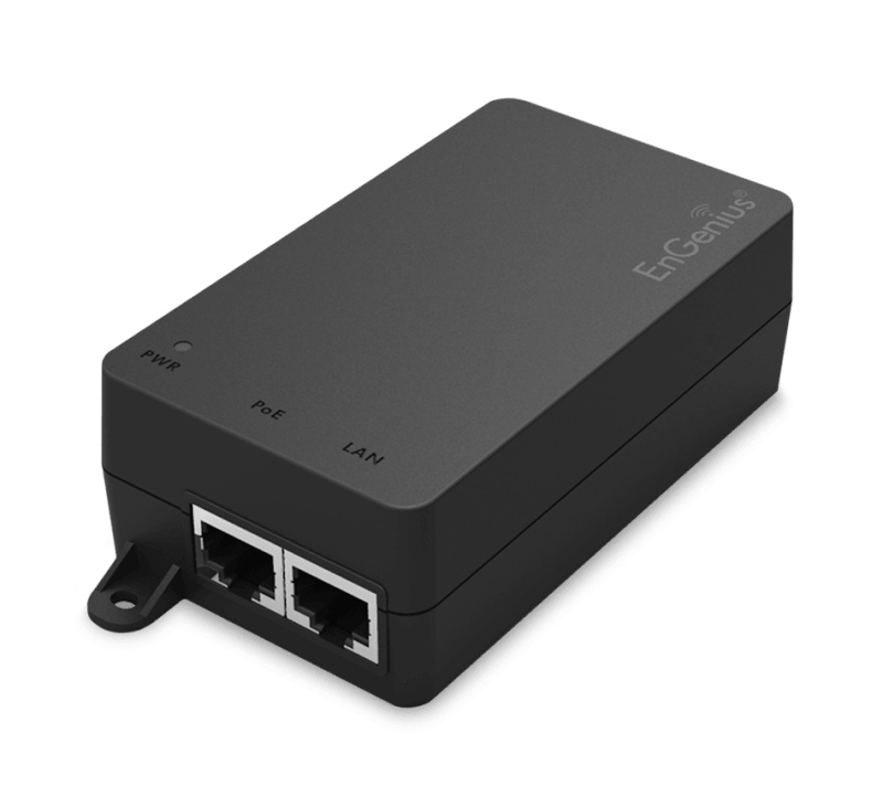 Adaptor POE EnGenius Indoor, 1 port GbE 110~240VAC-in proprietary 54V/0.6A-out (Pin4-5:54V/pin7-8:return), capacitate 100m