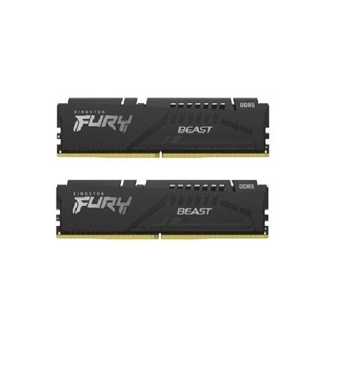 Memorie RAM Kingston DDR5 32GB 5200Mhz CL40 1.25V Dual Channel Kit Fury Beast Black XMP